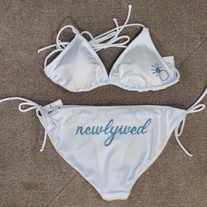 LARGE 11/13 Rhinestone Newlywed Bikini -…